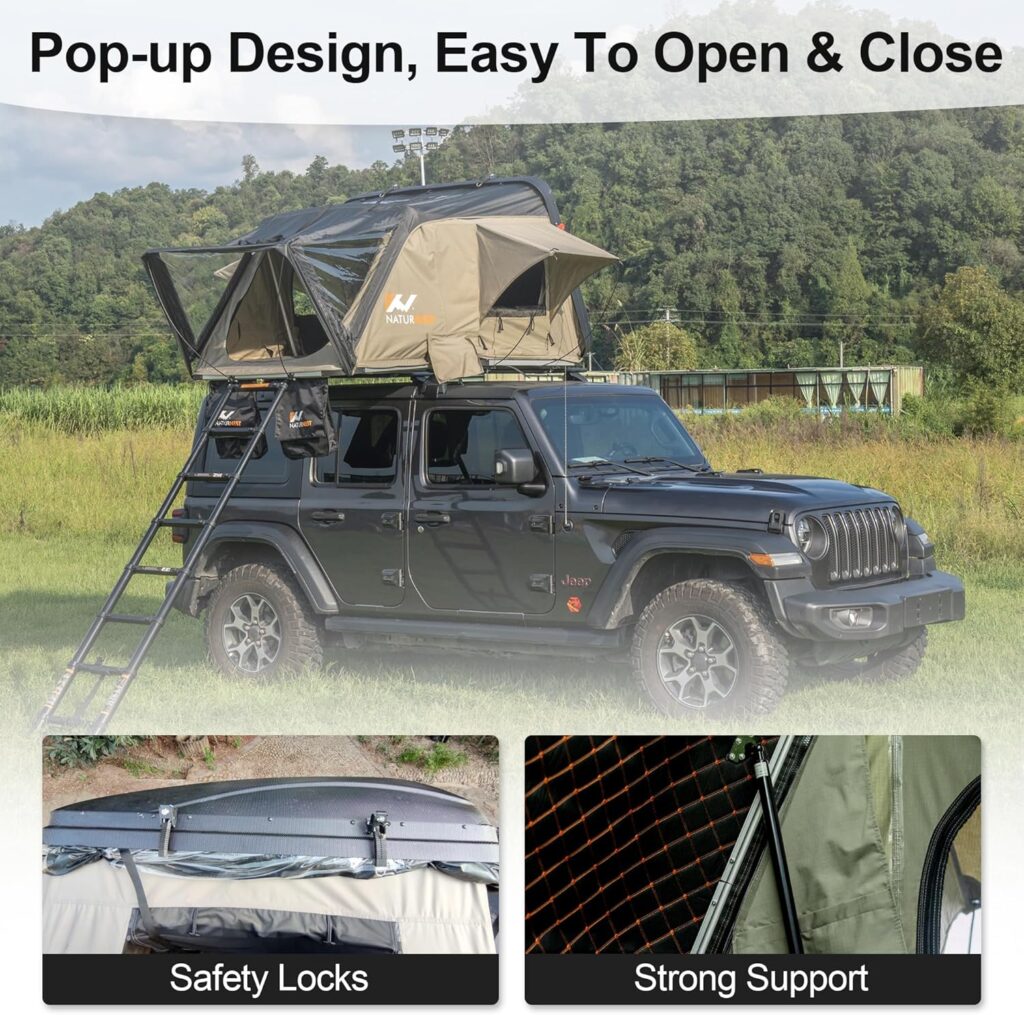 Naturnest Hard Shell Rooftop Tent, Wilayok strong support Naturnest Hard Shell Rooftop Tent, Wilayok strong support