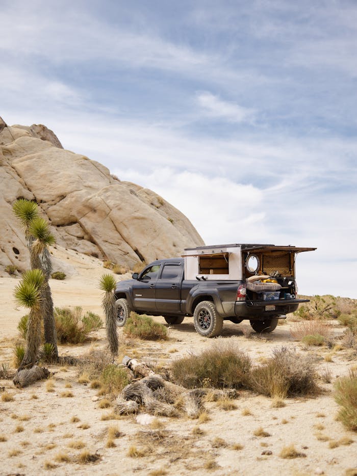 Pick-up Car on Desert